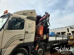 فولفو FH16 2000، منوف مع بيرك 10 بوم بحالة ممتازةحمولة 34 طن